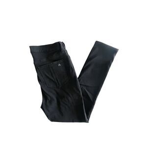 Rag & Bone Women's High-Rise Ankle Skinny Jeans Black Denim Size 30